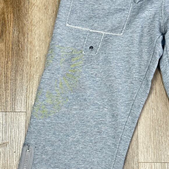 Vintage Triple Five Soul sweatpants size L ankle Lounge Track Embroidered gray - Picture 3 of 9